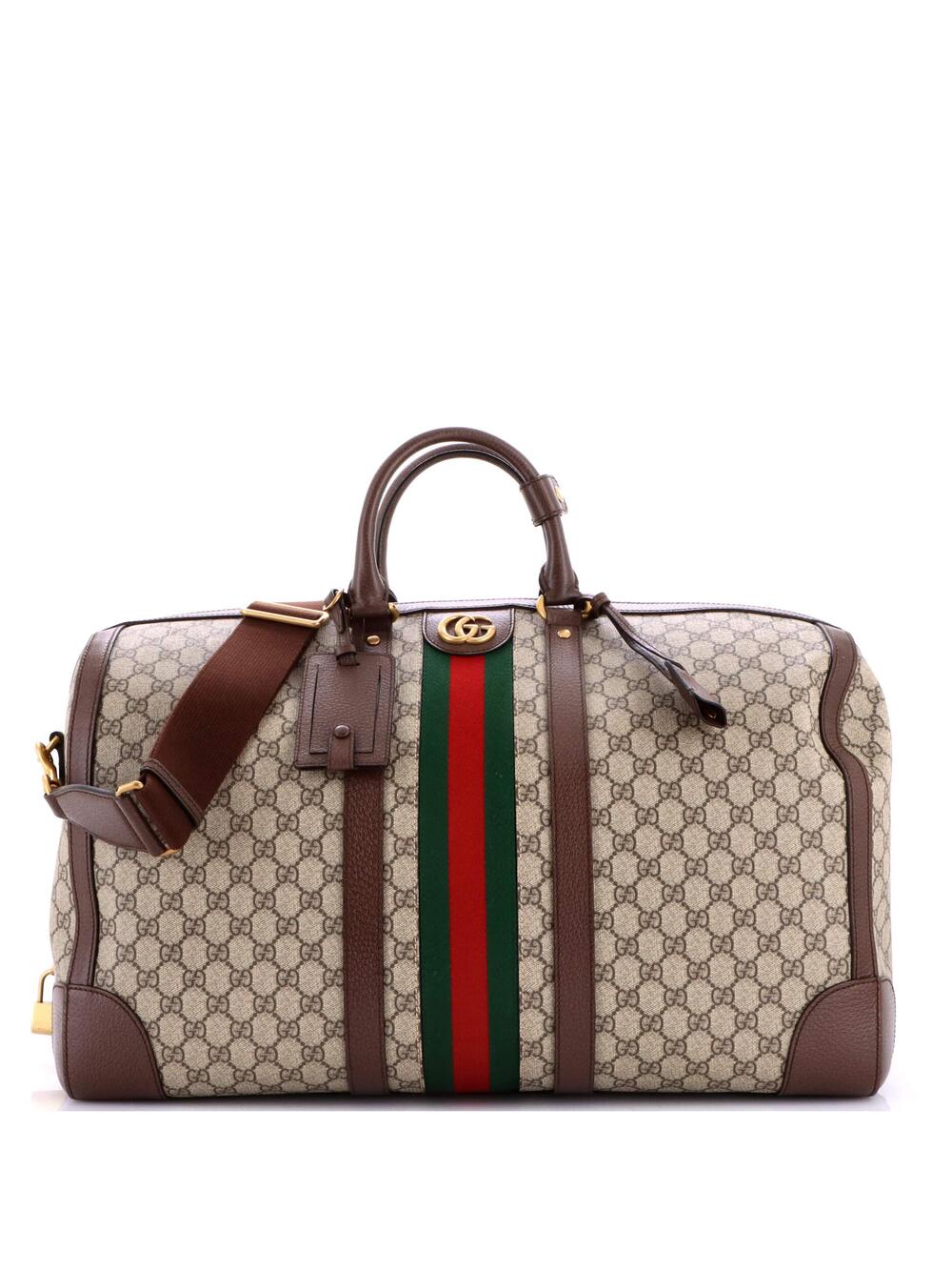 Gucci Savoy Web Convertible Duffle Bag #281066G22B